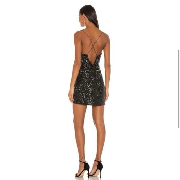 Jay Godfrey Baldwin Cowl Neck Mini Dress Black Size 6 - Picture 5 of 5